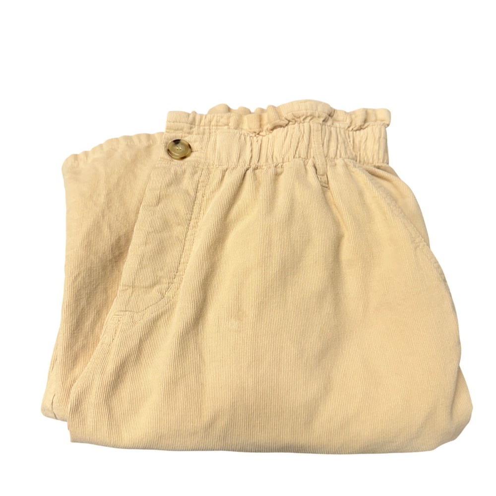 Xirena Theo Pants Womens Large Corduroy Biscotti Cream Coastal Trousers Boho